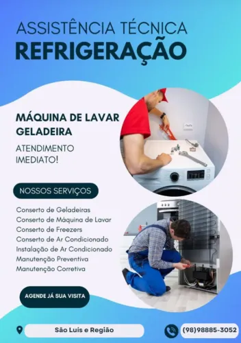 Assistência de Refrigeração: Geladeiras - Freezer - Ar Condicionado - Lava e Seca 