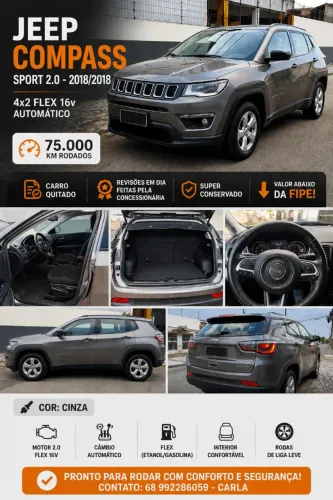 Jeep Compass Sport 2.0 4X2 Flex 16V Aut. 2018