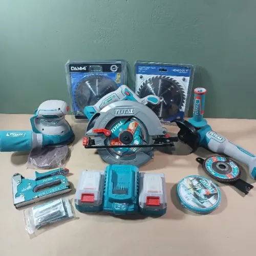 Kit Ferramentas à Bateria 20V P20s da marca Total com 6 itens 