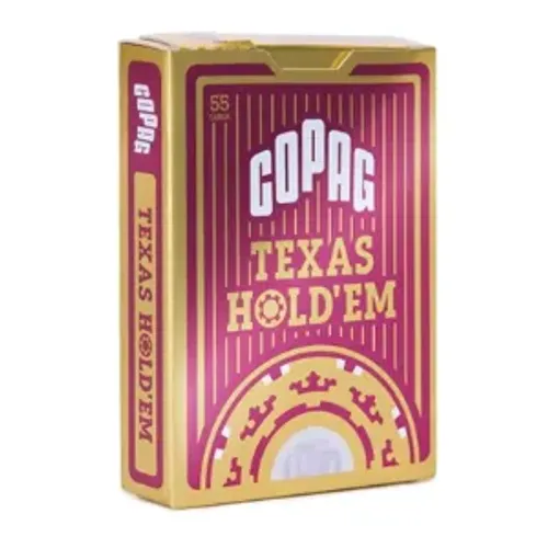 Baralho Profissional de Poker Texas Hold?em Preto e Borgonho Copag