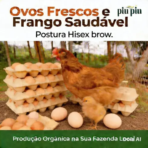 Pintinhos de poedeira isa brow