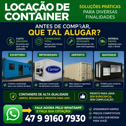 Aluguel De Container- locação de container Para Diversas Finalidades- Escritório | Re