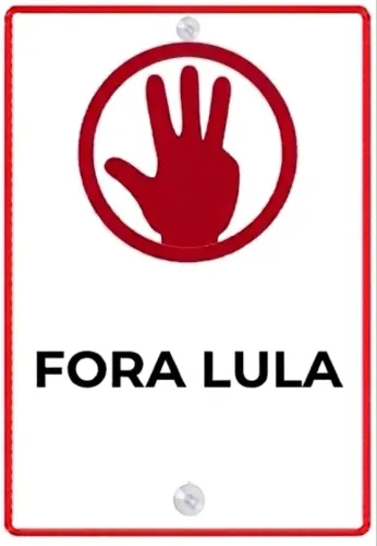 Placa Fora Lula