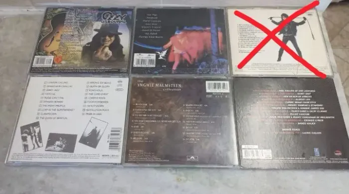 Lote de Cds de Rock Metal
