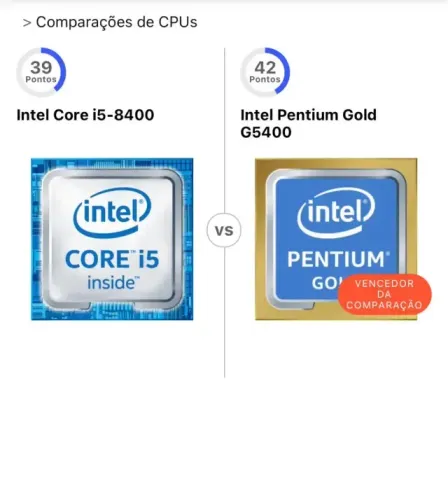 Processador Pc / computador Petium gold 8 Geracao G5400
