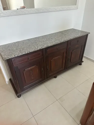 Bancada buffet de madeira 1,70