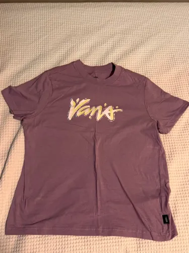 Camiseta Vans Rosa Malva Logo Colorido Tam. 14