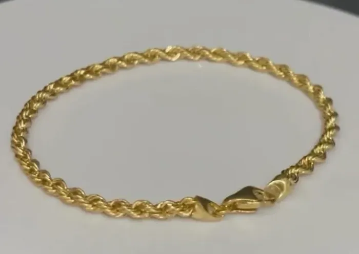 Pulseira Trancelim em Ouro 18k 750