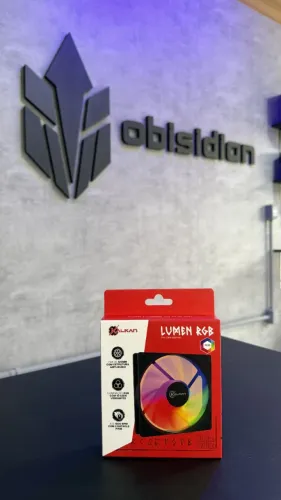 FAN KALKAN LUMEN RGB PRETO 120MM