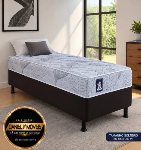 Cama unibox solteiro molas ensacadas _ Oferta