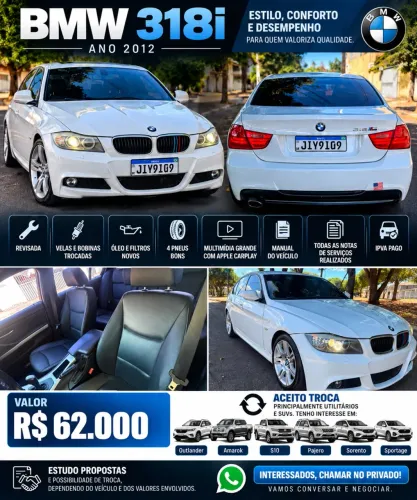 BMW 318I A 2.0 16V 136cv 5P 2012