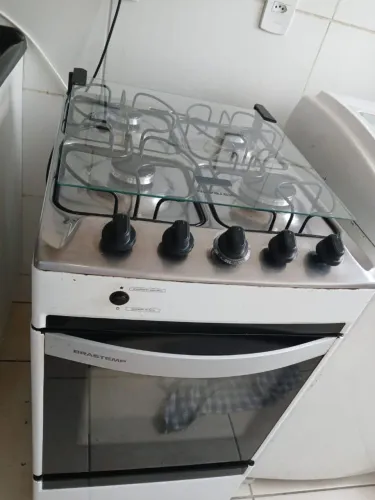 Fogão 4 bocas brastemp acendimento elétrico automático