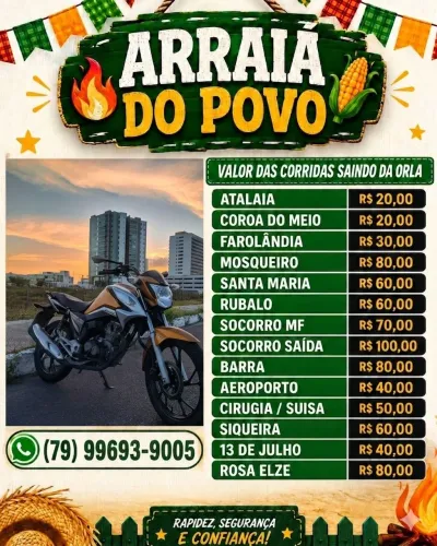 Motoboy arraia do povo 