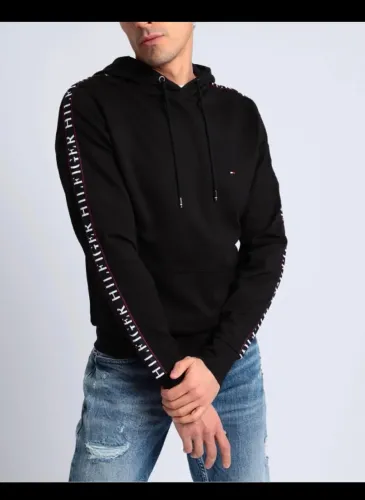 Casaco Moletom Tommy Hilfiger Tamanho XL Preto 