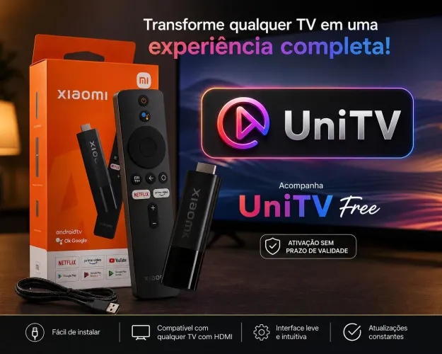 MI STICK TV XIAOMI (Unitv Free Ativado)