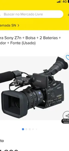 Vendo filmadora Sony z7n
