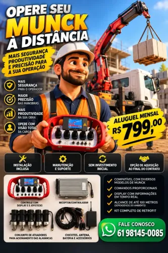 Controle remoto para Munck, guindaste e maquinário