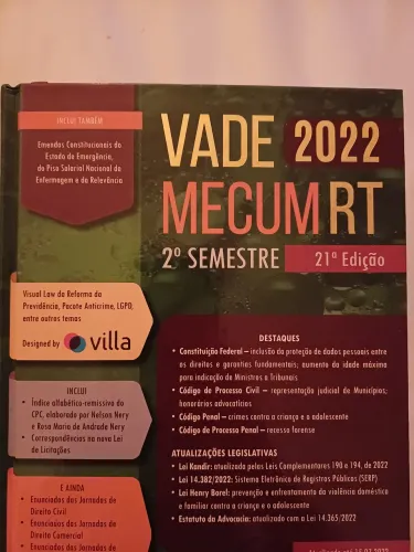 Vade Mecum RT - DIREITO 2° semestre 2022