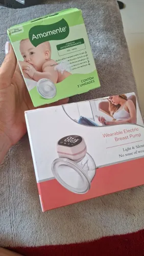 Bomba elétrica para extração de leite + concha antiempedramento