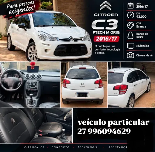 Citroen C3 Origine Pure Tech 1.2 Flex 12V MEC 2017