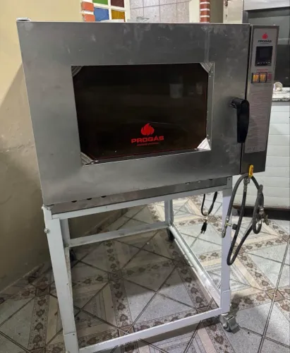 Forno turbo Pro gás cinco telas