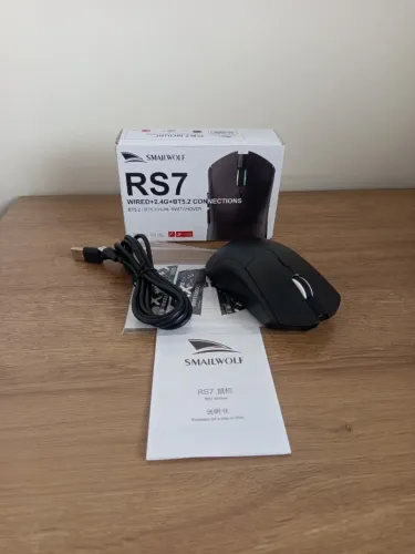 Mouse Gamer Smailwolf RS7 Branco ( Lacrado )