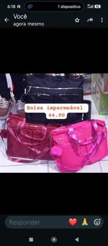 Bolsa tira Color Impermeável c Zíper Dourado