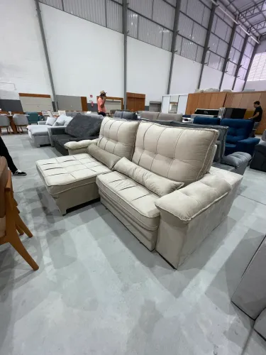 SOFÁ 2,50m RETRÁTIL RECLINÁVEL 1.990,00