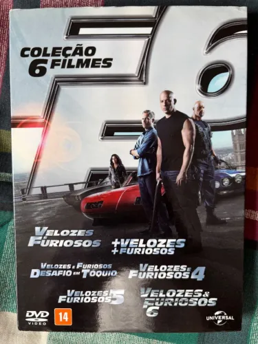 Coleção DVD Velozes E Furiosos 1 Ao 6
