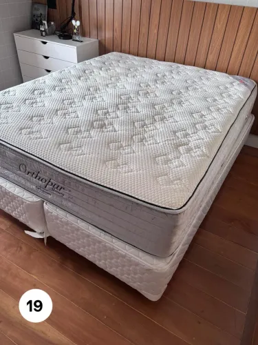 Cama Box Queen - colchão Orthopur - Ortobom