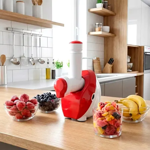 Máquina Sorvete Frutas Congeladas Caseiro Creme Vegan Oferta