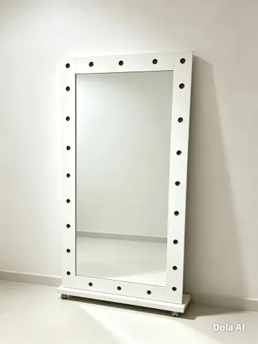 Espelho camarim 1,80 x 90cm com Iluminação e Rodinhas