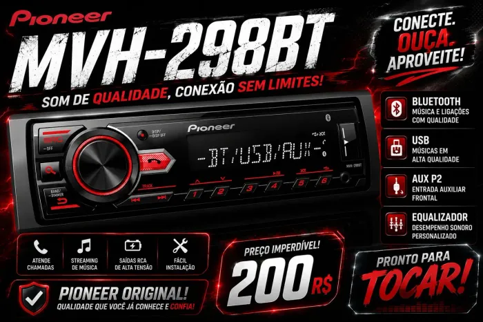 Player pioneer mvh-298bt
