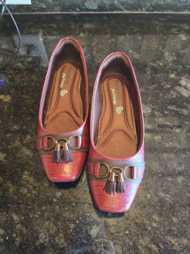 Sapato anabela vinho Piccadilly Maxitherapy