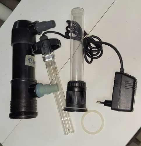 FILTRO UV JEBO UH-13 DE 13W, COM LUVA DE QUARTZO E LÂMPADA PHILIPS SEMINOVA