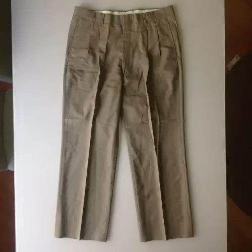 calça social vintage masculina - 42 - robert stock original - caqui
