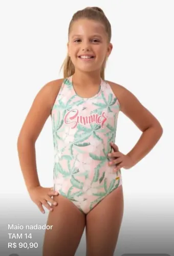 Maiô infantil Kombi e coqueiros 23415 (NUMERAÇÃO 14)