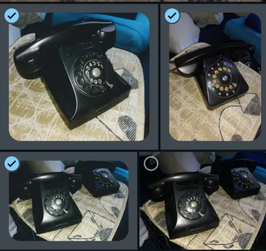 Telefone antigo , década de 60... Vendo dois modelos funcionando...