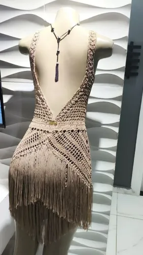 Vestido de crochê festa