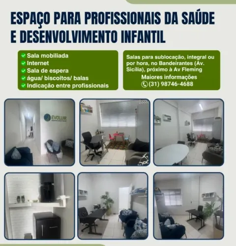 Sublocação de sala para profissional de saúde e educação (Pampulha)