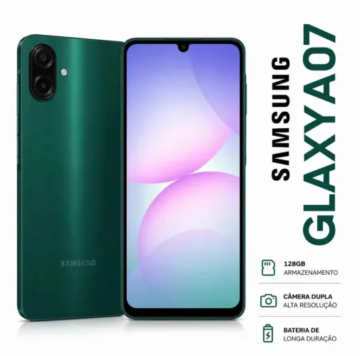 Samsung NOVO A07 128 GB, verde