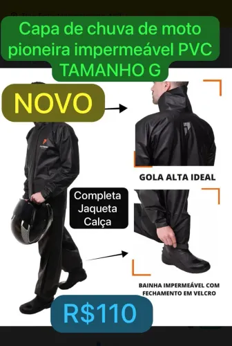 Capa chuva motoqueiro  TM G.   Novo