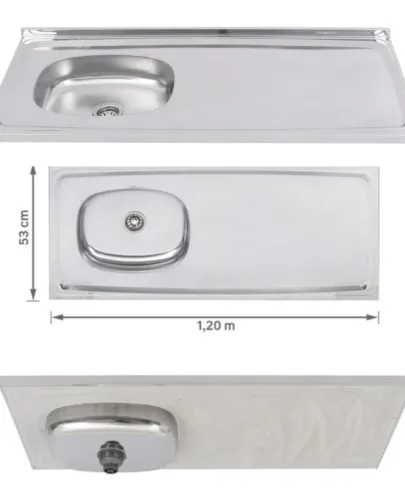 Pia inox Ghel Plus