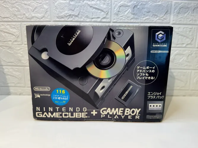 Game Cube + game boy player preto LINDO!