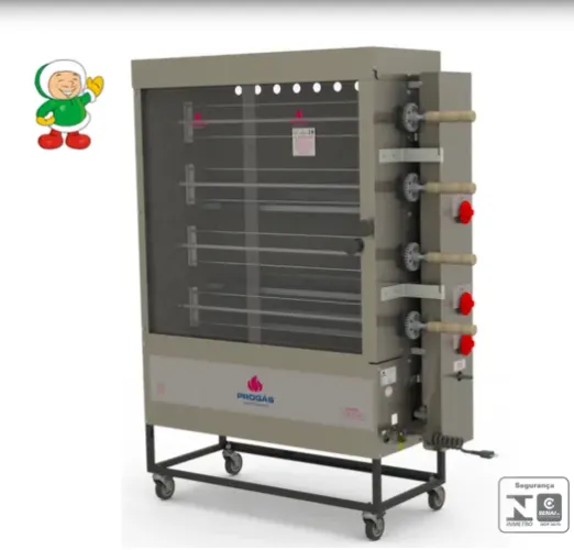 5962 - FORNO 20 FRANGOS TUBOLAR PR-623UNSTYLE / MARCA: PROGÁS