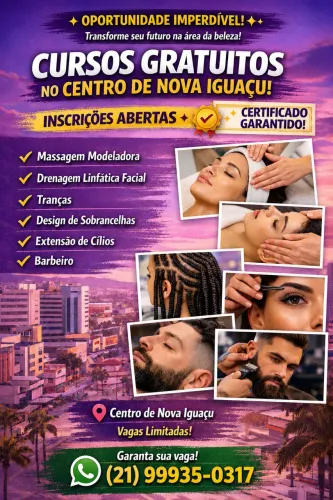 CURSO GRATUITO EM NOVA IGUAÇU 
