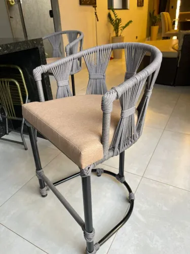 Banquetas em Corda Náutica Trama laço Modelo Alto Padrão 