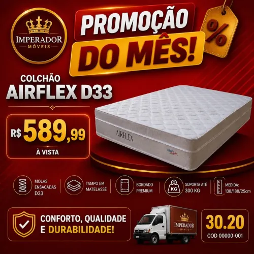 Colchão airflex d33