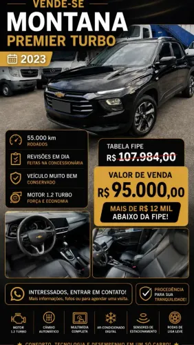 Chevrolet Montana Premier 1.2 Turbo Flex 12V Aut. 2023