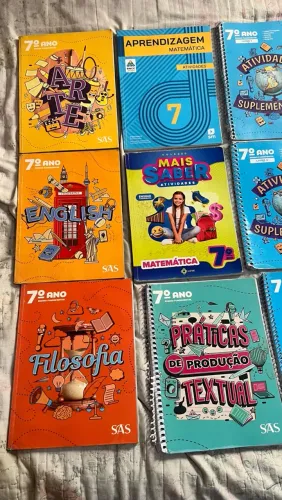 Coleção Completa de Livros SAS - 7º Ano - Edição 2023